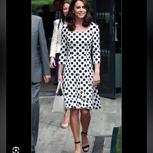 ✨Eliza J hi lo polka dot midi dress size 4 - Picture 2 of 13